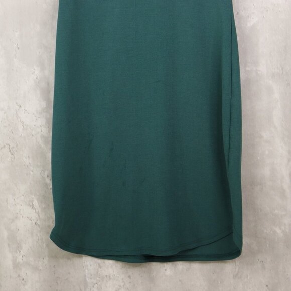 Lulus T Shirt Dress‎ Womens Size Small Green Crew Neck Short Sleeve Knee Length - Picture 3 of 8